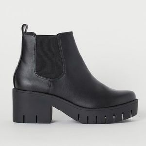 Black Leather Booties